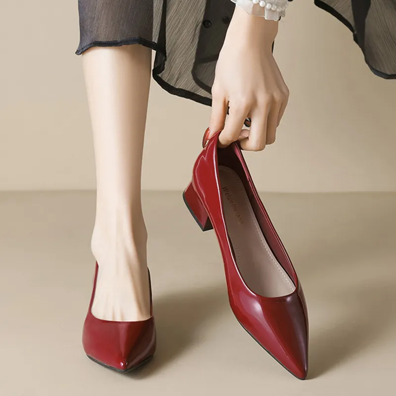 Than Than Me Chunky Heel High Heels Women's-14