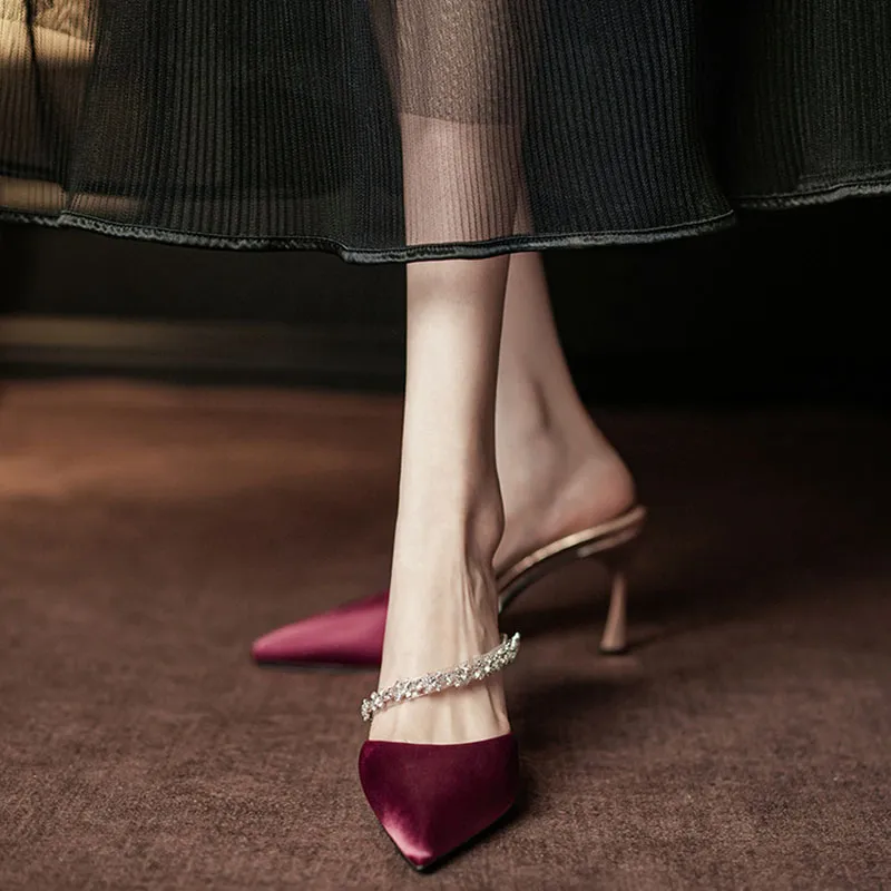Than Than Me Slim Heel High Heels Women's-2