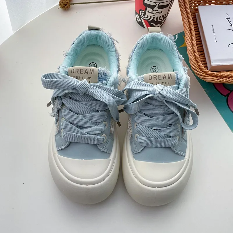 Than Than Me Slip-Resistant Low-Top Skateboard Shoes Women's-1