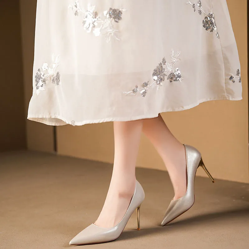 Than Than Me Slim Heel High Heels Women's-9