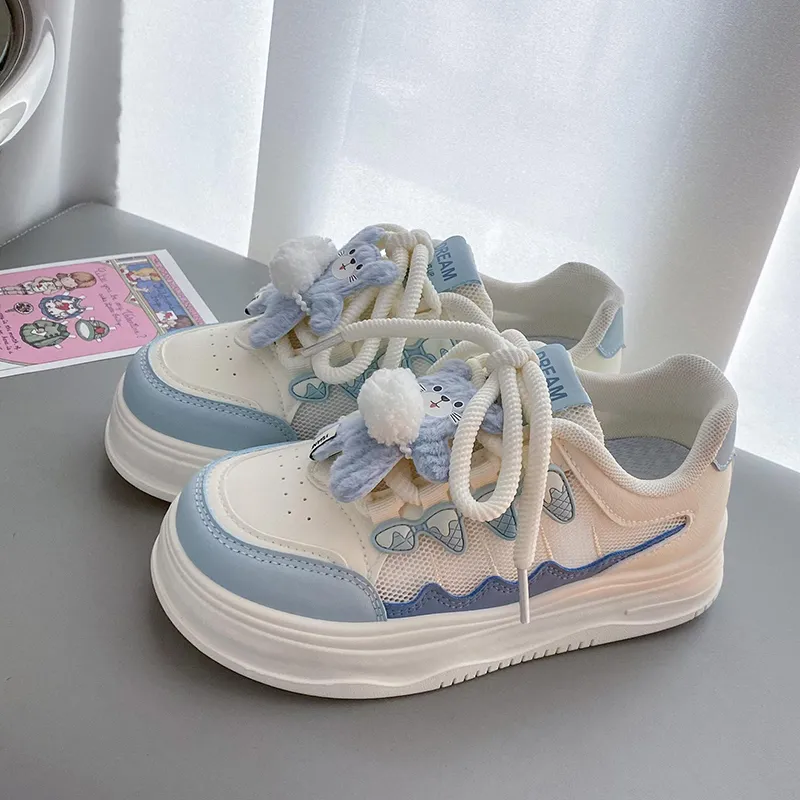 Than Than Me Slip Resistant Low Top Skateboard Shoes Women's-5