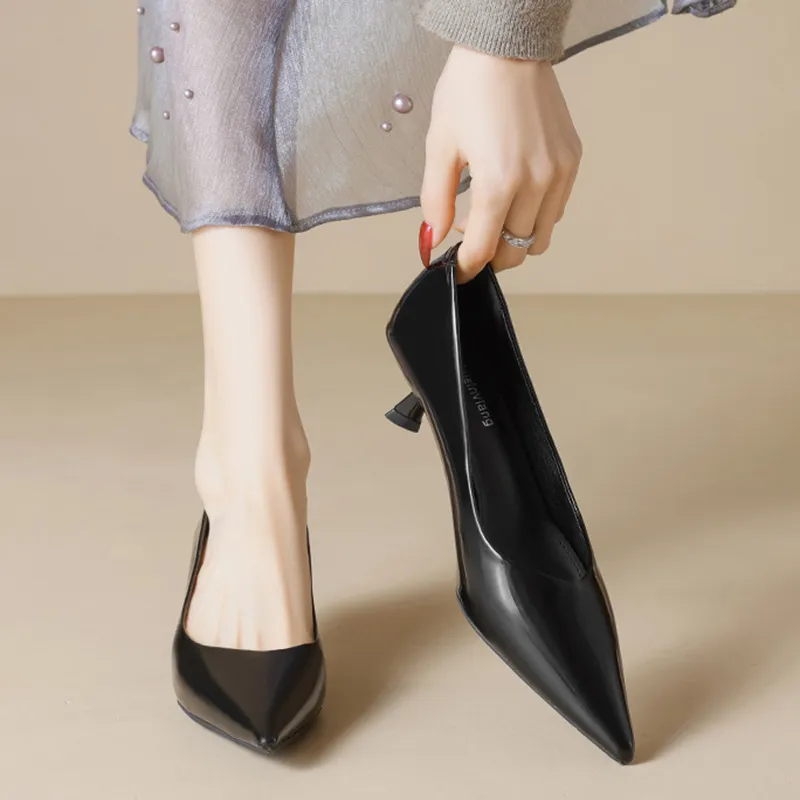 Than Than Me Slim Heel High Heels Women's-4