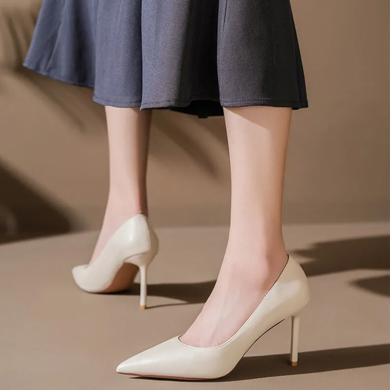 Than Than Me Slim Heel High Heels Women's-11