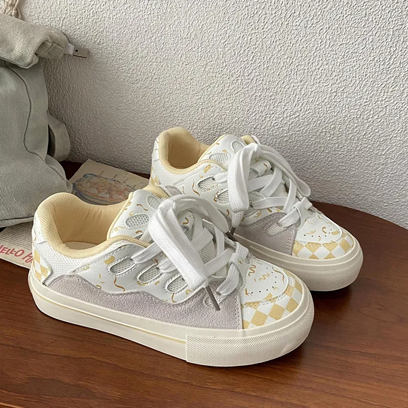 Than Than Me Slip Resistant Low Top Skateboard Shoes Women's-1
