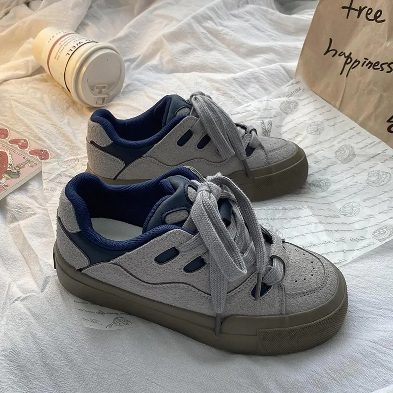 Than Than Me Anti-Slip And Wear-Resistant Breathable Low-Top Skateboard Shoes Women's-10