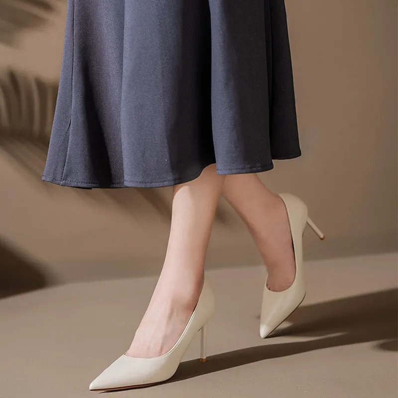 Than Than Me Slim Heel High Heels Women's-9