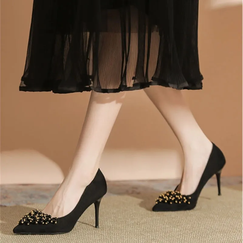 Than Than Me Slim Heel High Heels Women's-1