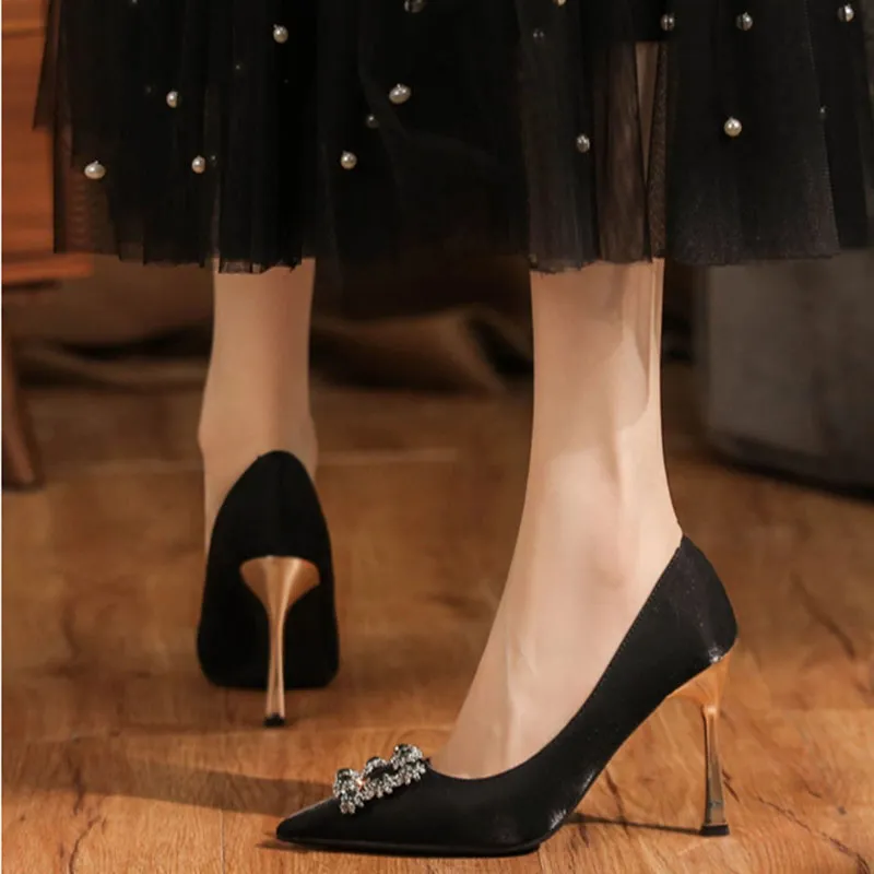 Than Than Me Slim Heel High Heels Women's-9