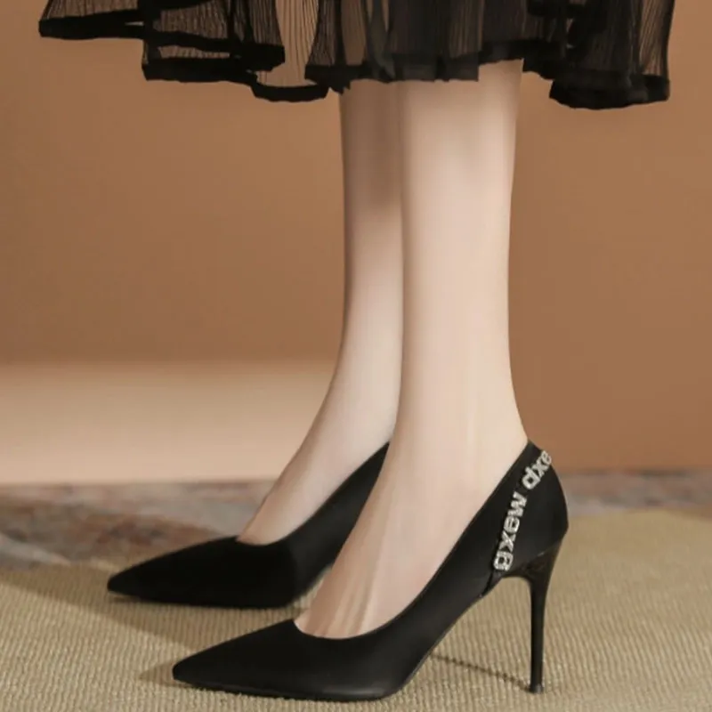 Than Than Me Slim Heel High Heels Women's-7