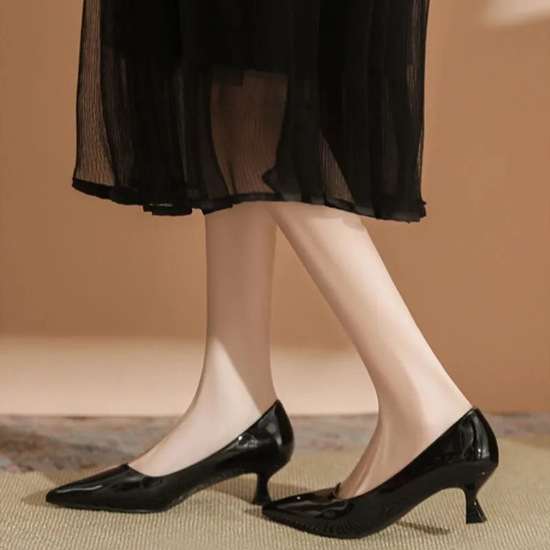 Than Than Me Slim Heel High Heels Women's-11