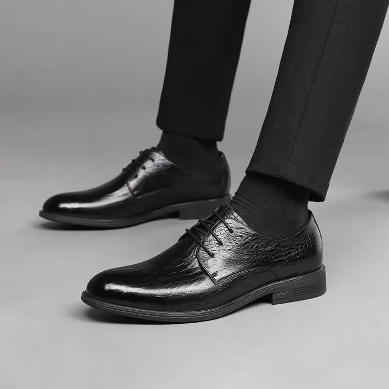 AOKANG Dress Shoes Men Low Top None-4