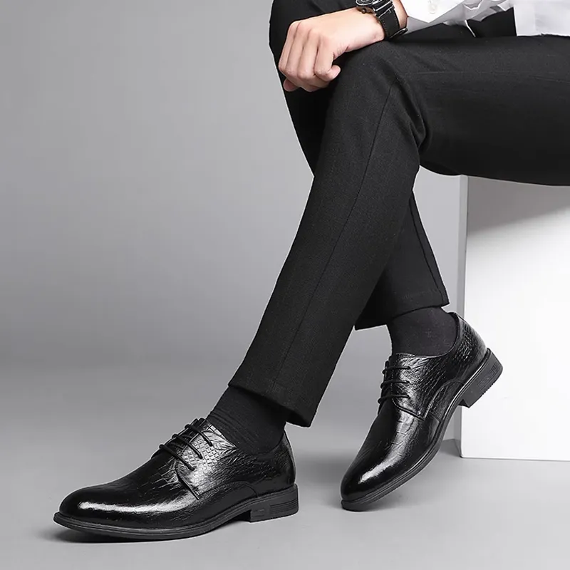AOKANG Dress Shoes Men Low Top None-6