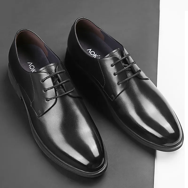 AOKANG Dress Shoes Men Low Top None-3