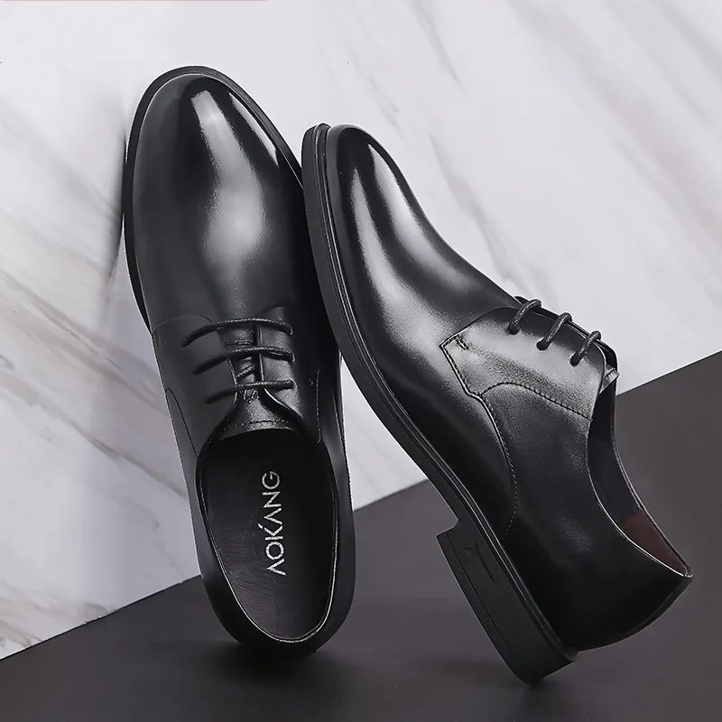 AOKANG Dress Shoes Men Low Top None-1