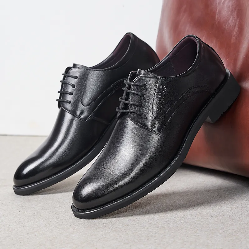AOKANG Dress Shoes Men Low Top-6