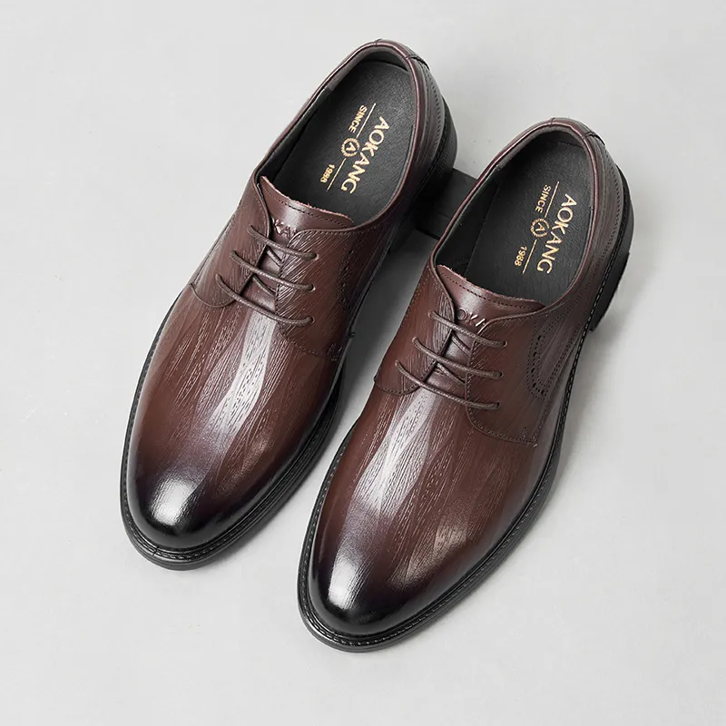 AOKANG Dress Shoes Men Low Top None-8
