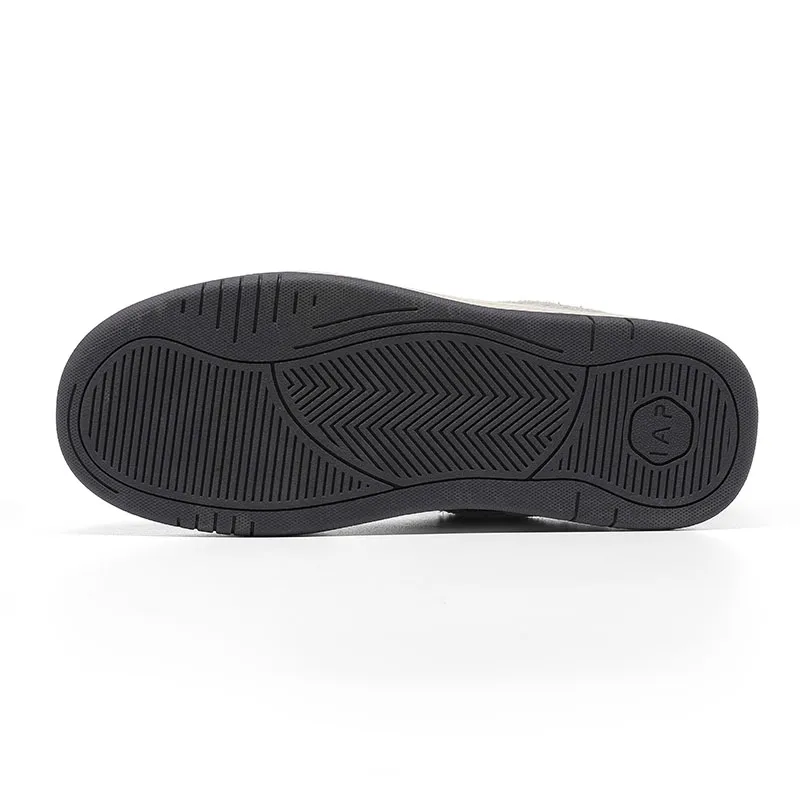 Haobin Thicker Bottom Increases Low Top Skateboard Shoes Unisex Gray Blue-5