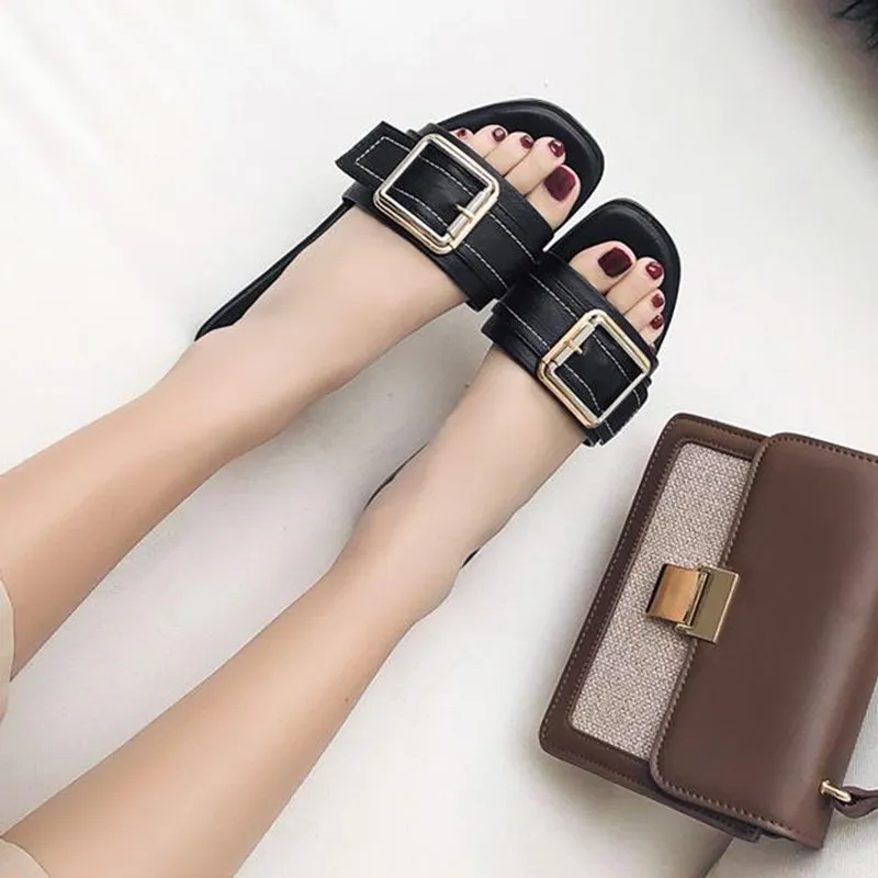 TATAYA Rubber Sole Metal Abrasion Resistant Slide Slippers Women's-5