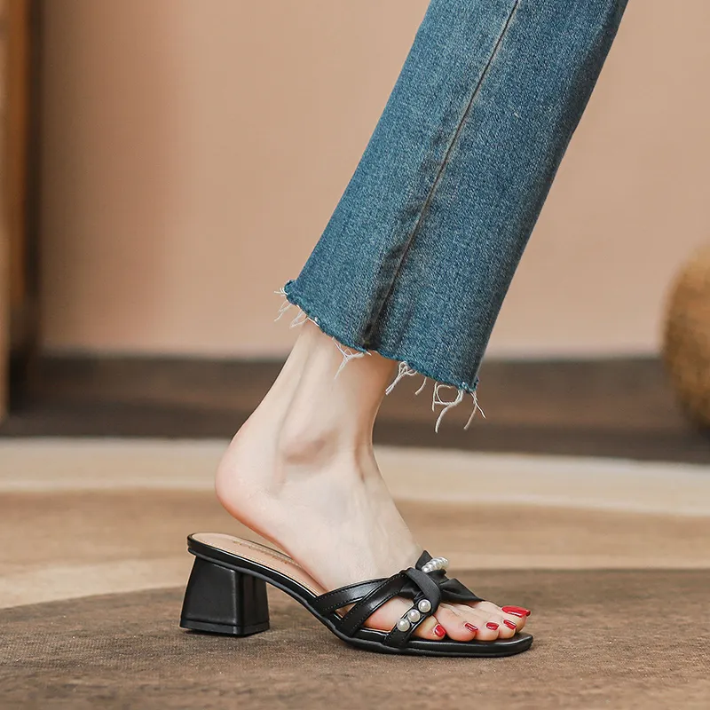 TATAYA Rubber Sole Abrasion Resistant Slide Slippers Women's-8