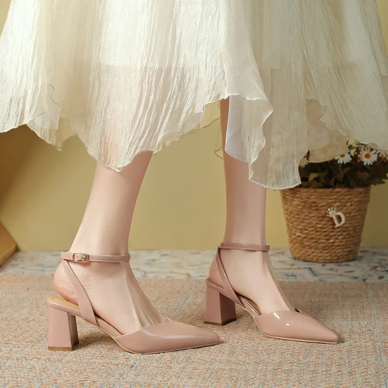 TATAYA Chunky Heel High Heels 6cm Women's-8
