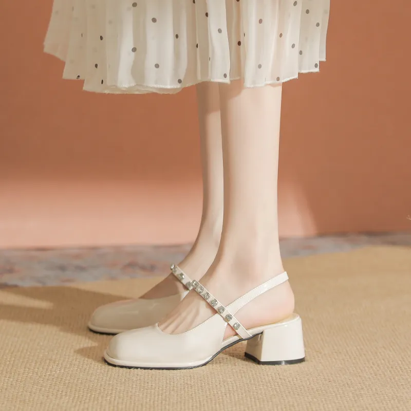 TATAYA Chunky Heel High Heels 5cm Women's-4