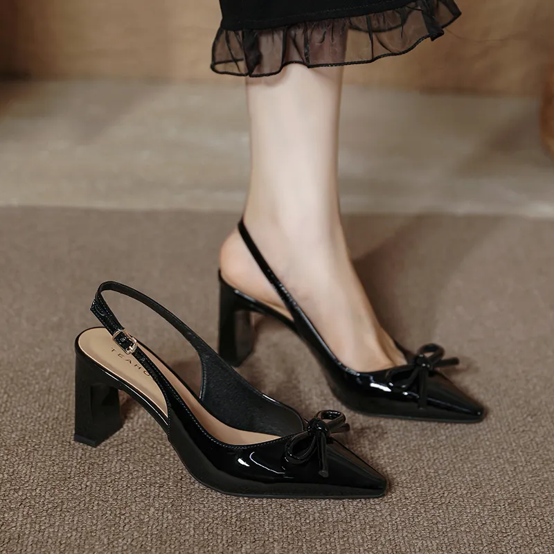 TATAYA Chunky Heel High Heels 8cm Women's-7