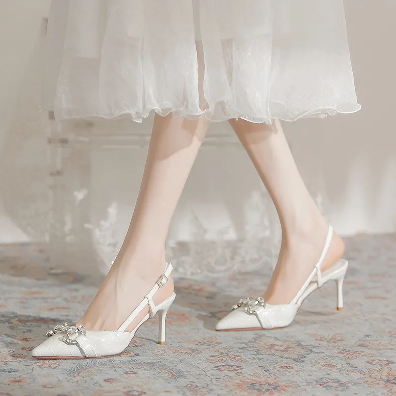 TATAYA High Heels Women's White, Orange-8