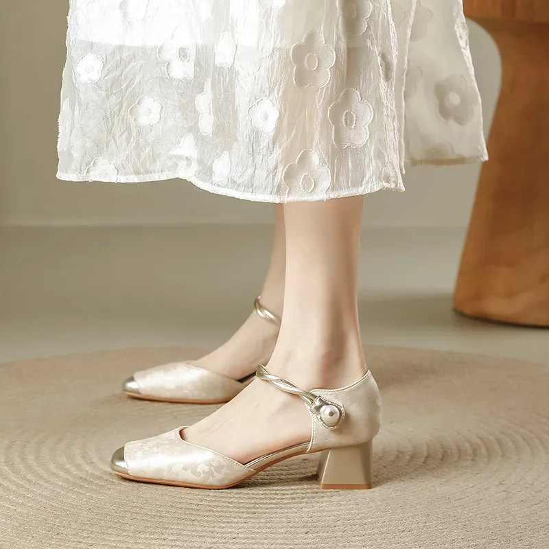 TATAYA Chunky Heel High Heels 5cm Women's-3