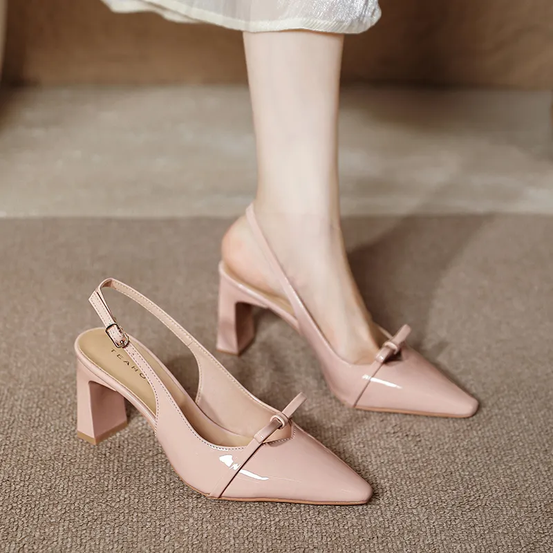 TATAYA Chunky Heel High Heels 8CM Women's-1