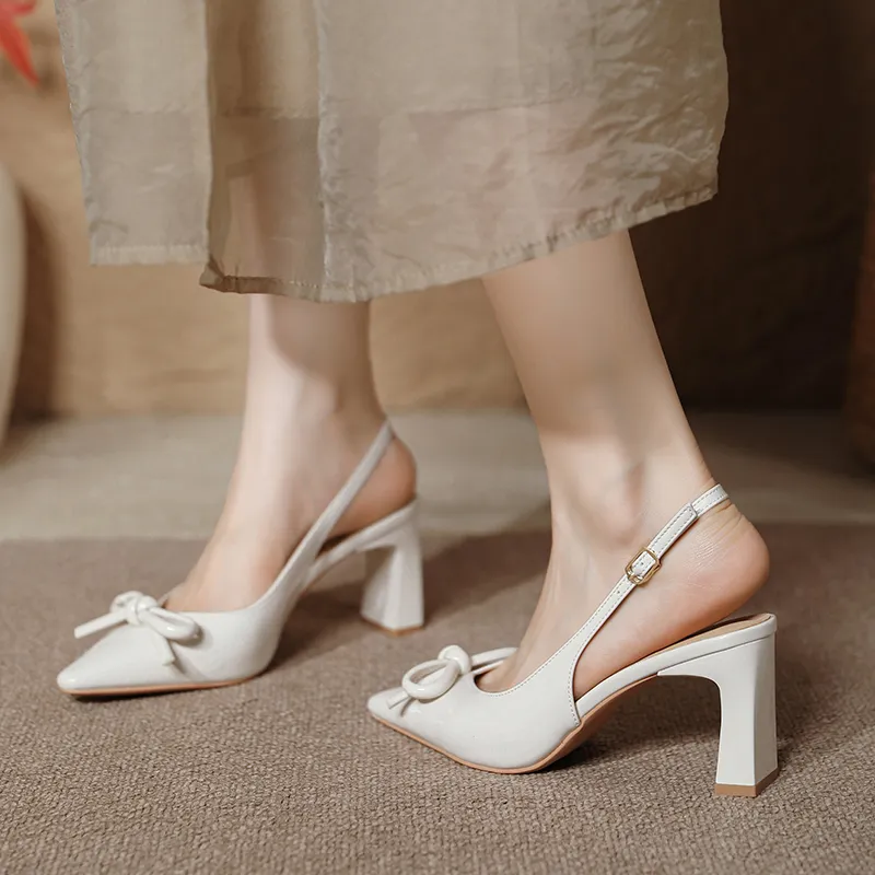 TATAYA Chunky Heel High Heels 8cm Women's-3