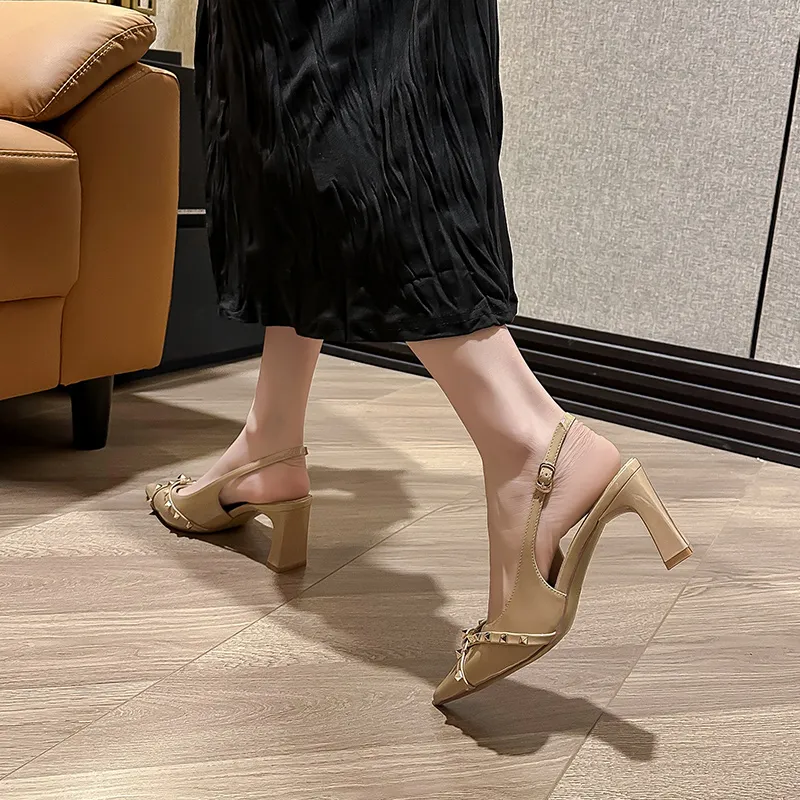 TATAYA Chunky Heel High Heels 6cm Women's-7