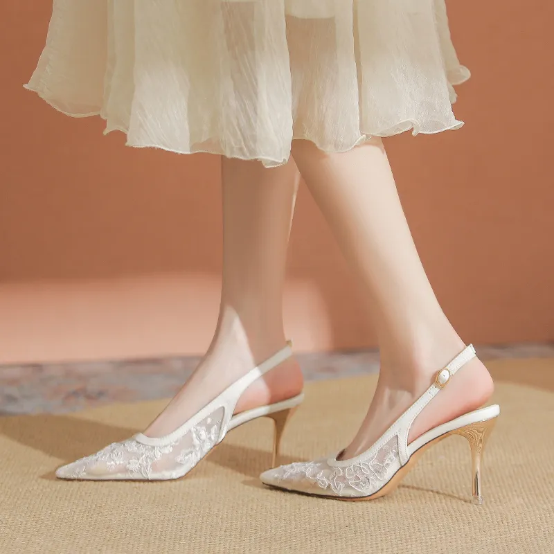 TATAYA Slim Heel High Heels 8cm Women's-2