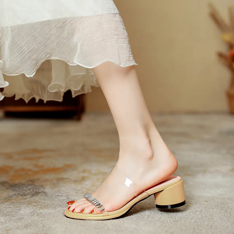 TATAYA Rubber Sole Abrasion Resistant Slide Slippers Women's-11