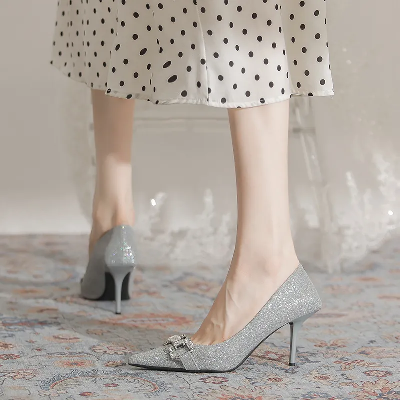 TATAYA Slim Heel High Heels 7cm Women's-4