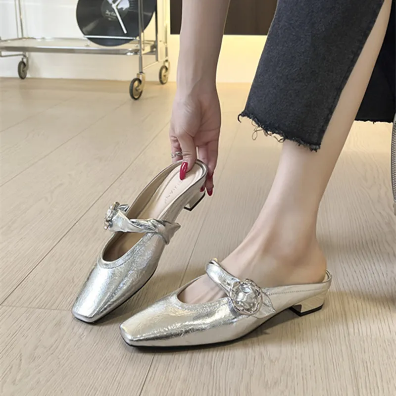 TATAYA Rubber Sole Abrasion Resistant Closed Toe Slippers Women's-4