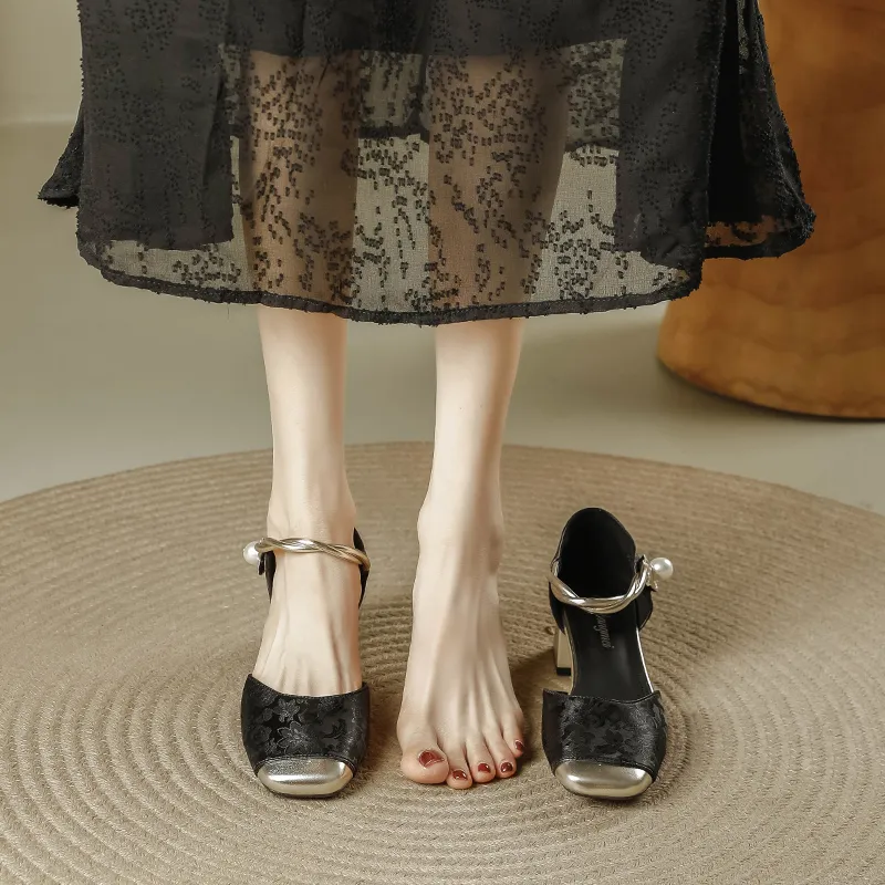 TATAYA Chunky Heel High Heels 5cm Women's-16