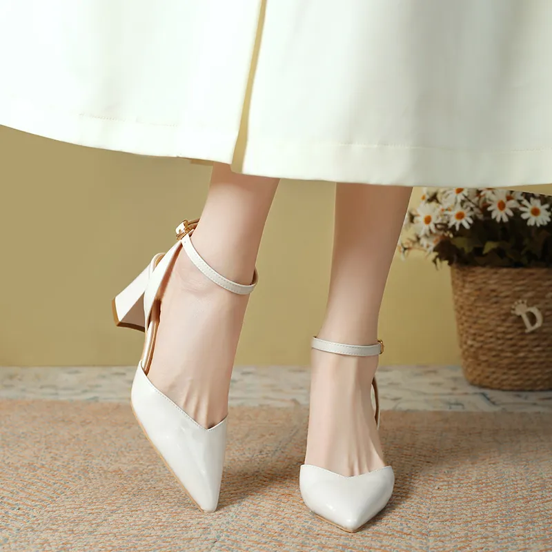 TATAYA Chunky Heel High Heels 6cm Women's-2