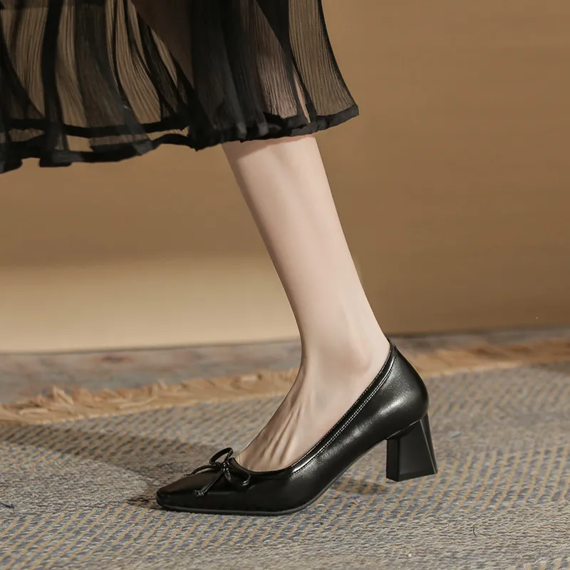 TATAYA Chunky Heel High Heels 5cm Women's-10