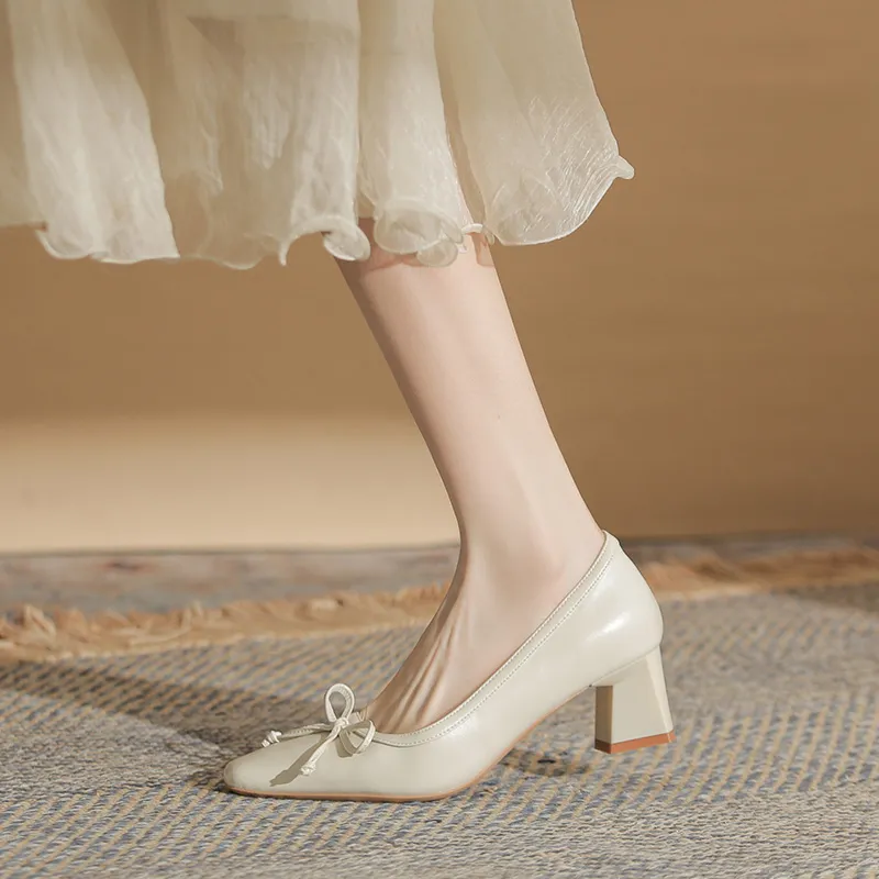 TATAYA Chunky Heel High Heels 5cm Women's-4