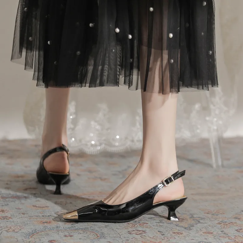 TATAYA Slim Heel High Heels 5cm Women's-4