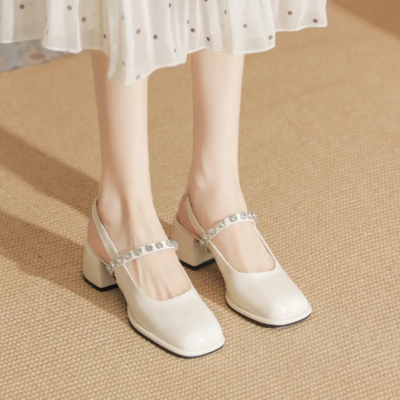 TATAYA Chunky Heel High Heels 5cm Women's-1