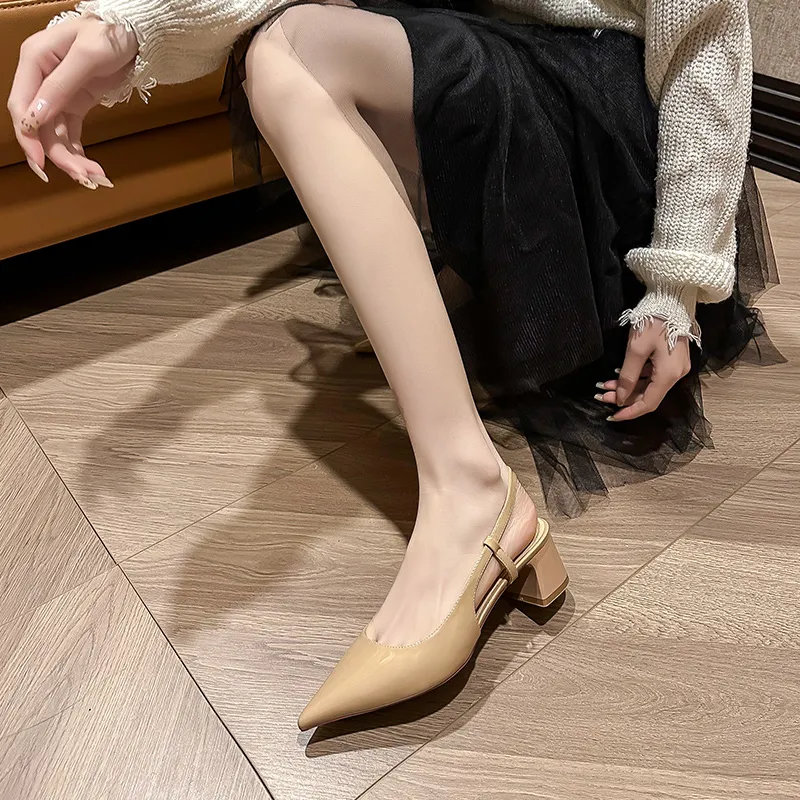 TATAYA Chunky Heel High Heels 4cm Women's-5