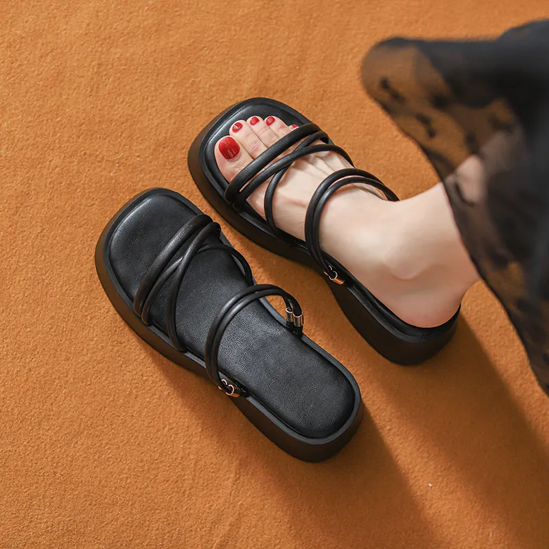 TATAYA Rubber Sole Abrasion Resistant Slide Slippers Women's-7