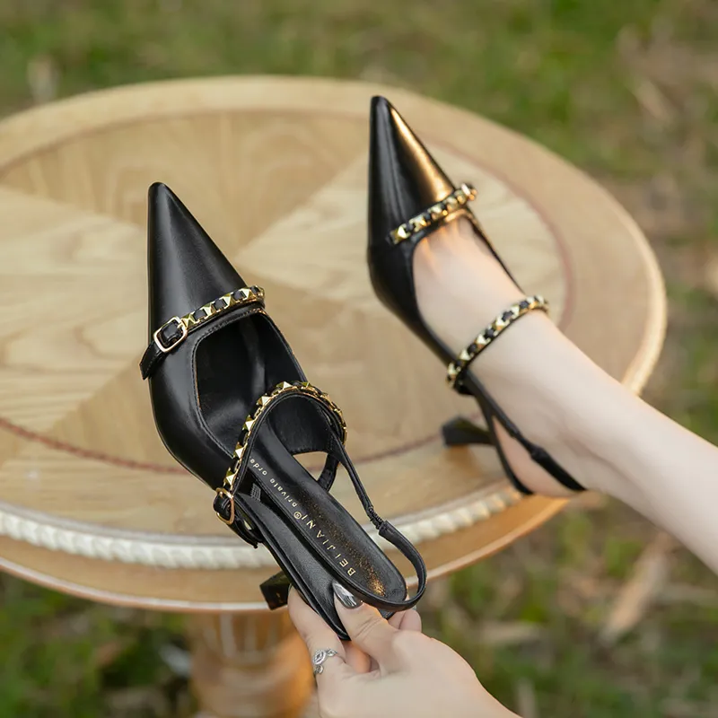 TATAYA Slim Heel High Heels 7.5cm Women's-6