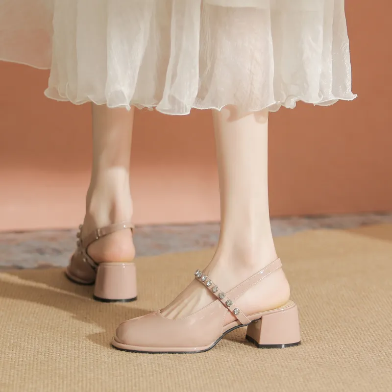 TATAYA Chunky Heel High Heels 5cm Women's-10