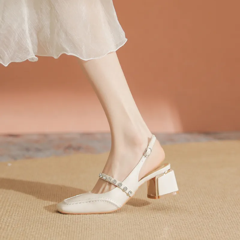 TATAYA Chunky Heel High Heels 5cm Women's-1