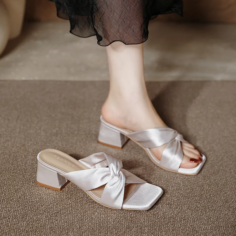 TATAYA Slide Slippers Women's Apricot-7