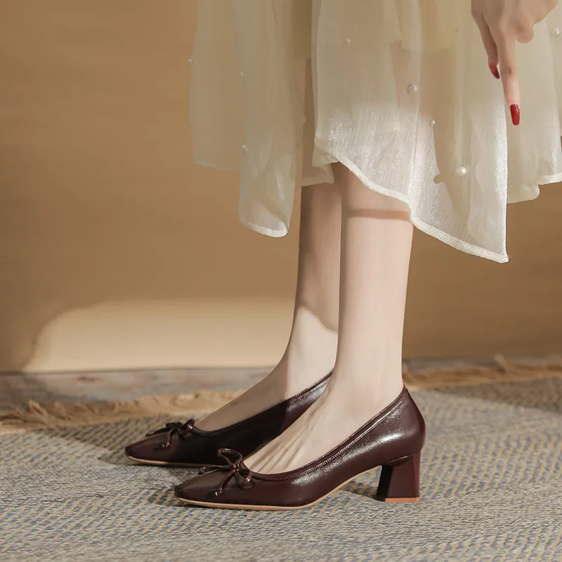 TATAYA Chunky Heel High Heels 5cm Women's-15