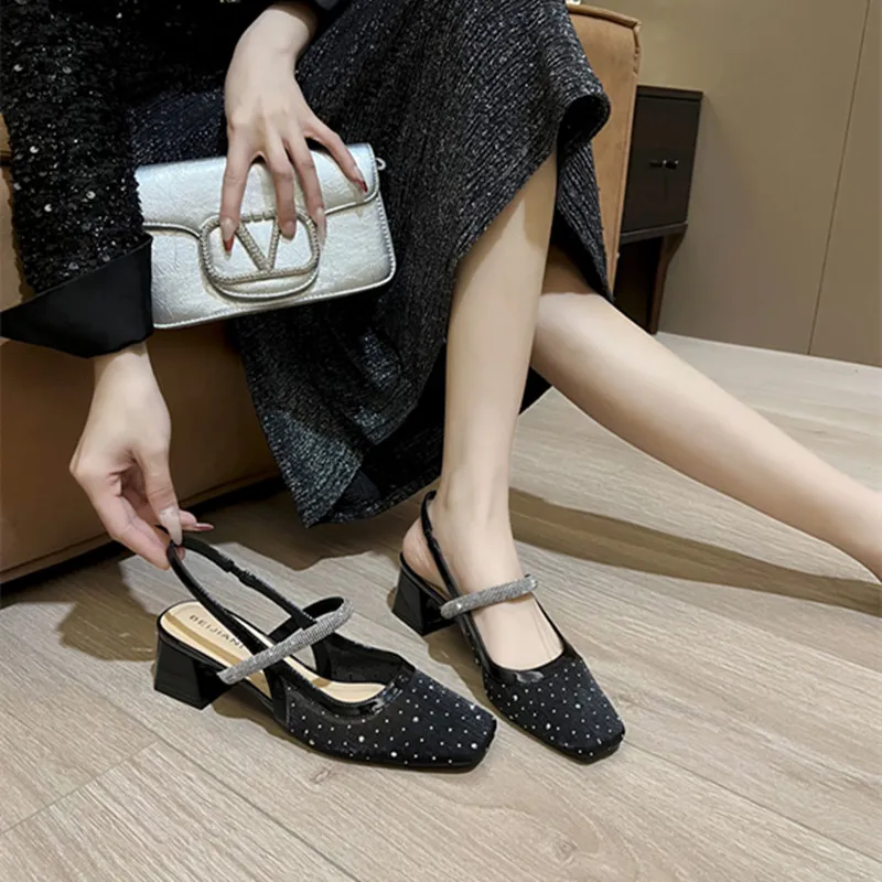 TATAYA Chunky Heel High Heels Women's-5