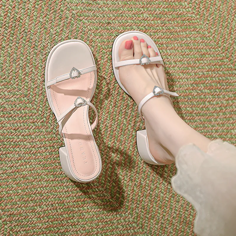 TATAYA Rubber Sole Abrasion Resistant Slide Slippers Women's-7